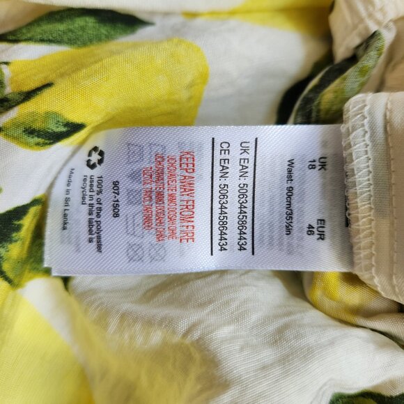 F&F Lemon Print Shorts – UK 18 / EUR 46 - Picture 5 of 6